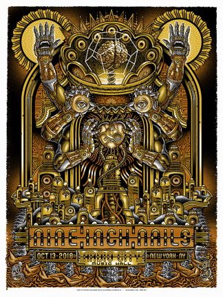 nine inch nails•nyc'18•w/ emek A/P FOIL ORANGE