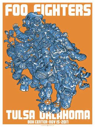 Foo Fighters•Tulsa OK'17•Orange ed.